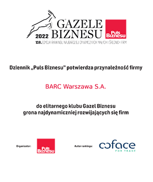 certyfikat Gazele Biznesu 2022