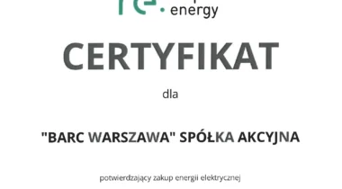 Certyfikat Respect Energy